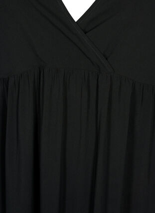 Mouwloze maxi-jurk van viscose, Black, Packshot image number 2