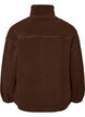 Veste teddy avec finitions en broderie anglaise et col montant, Marron, Packshot image number 1