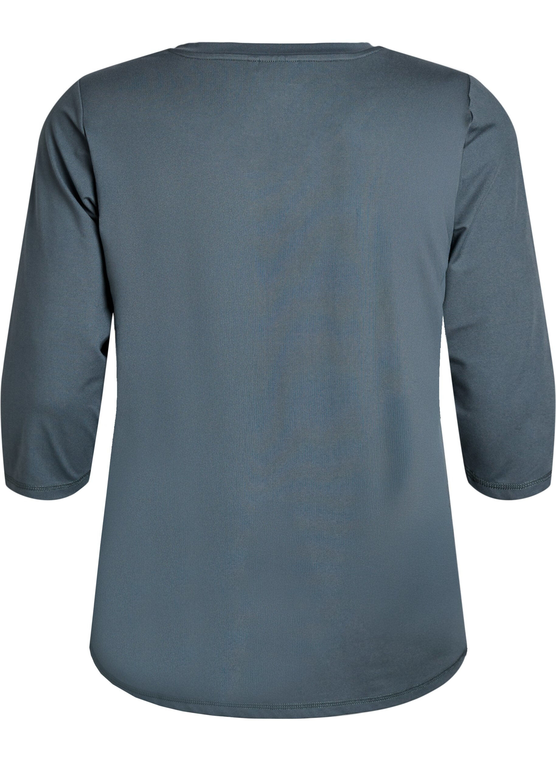 ZizziTraining blouse met 3/4 mouwen, Grijs, Packshot image number 1