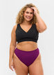 Culotte de bikini taï taille haute, Violet, Model image number 0