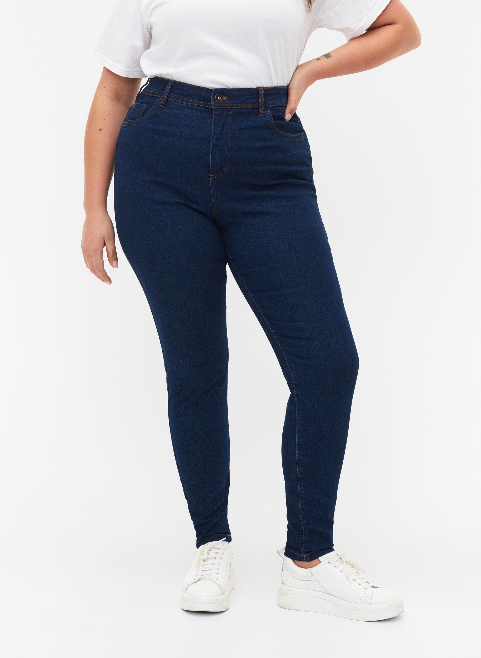 ZizziJeans met super slanke pasvorm, Blauw, Model image number 3