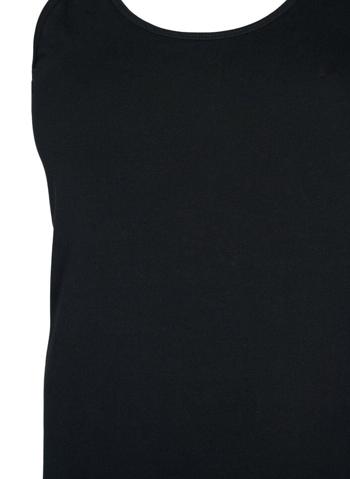 Haut basique en coton, Noir, Packshot
