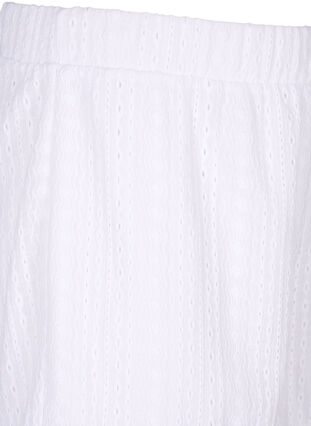 Korte broek met structuurpatroon, Bright White, Packshot image number 2