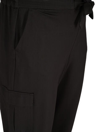 Pantalon cargo avec grandes poches, Black, Packshot image number 2