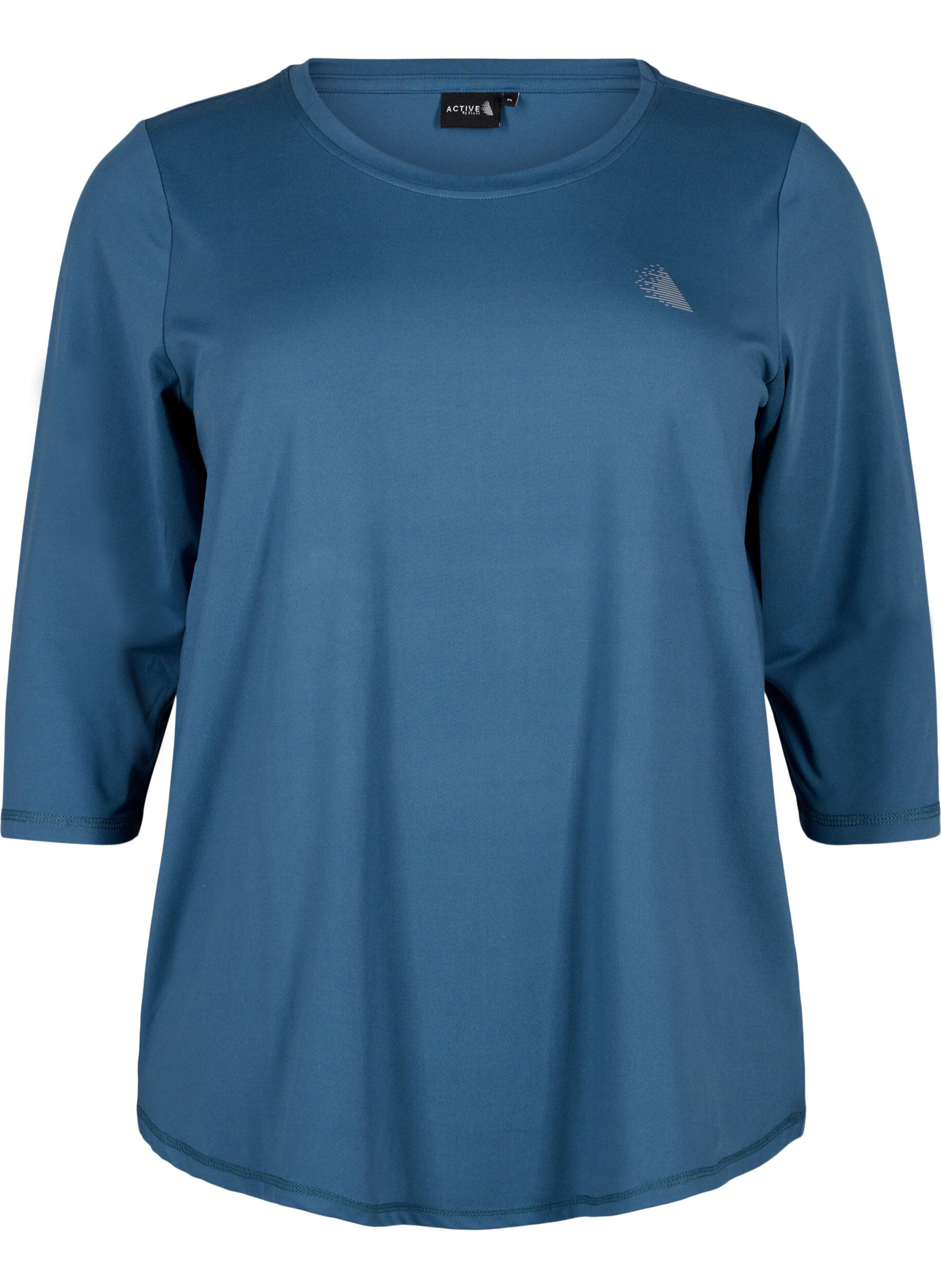 ZizziTraining blouse met 3/4 mouwen, Blauw, Packshot image number 0
