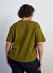 T-shirt coupe boxy en coton, 2262, Model image number 2