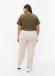 Broek met rechte pasvorm, Beige, Model image number 1