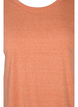 T-shirt chiné en coton, Amberglow Melange, Packshot image number 2