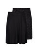 2-pack rok van viscose, Zwart, Packshot image number 0