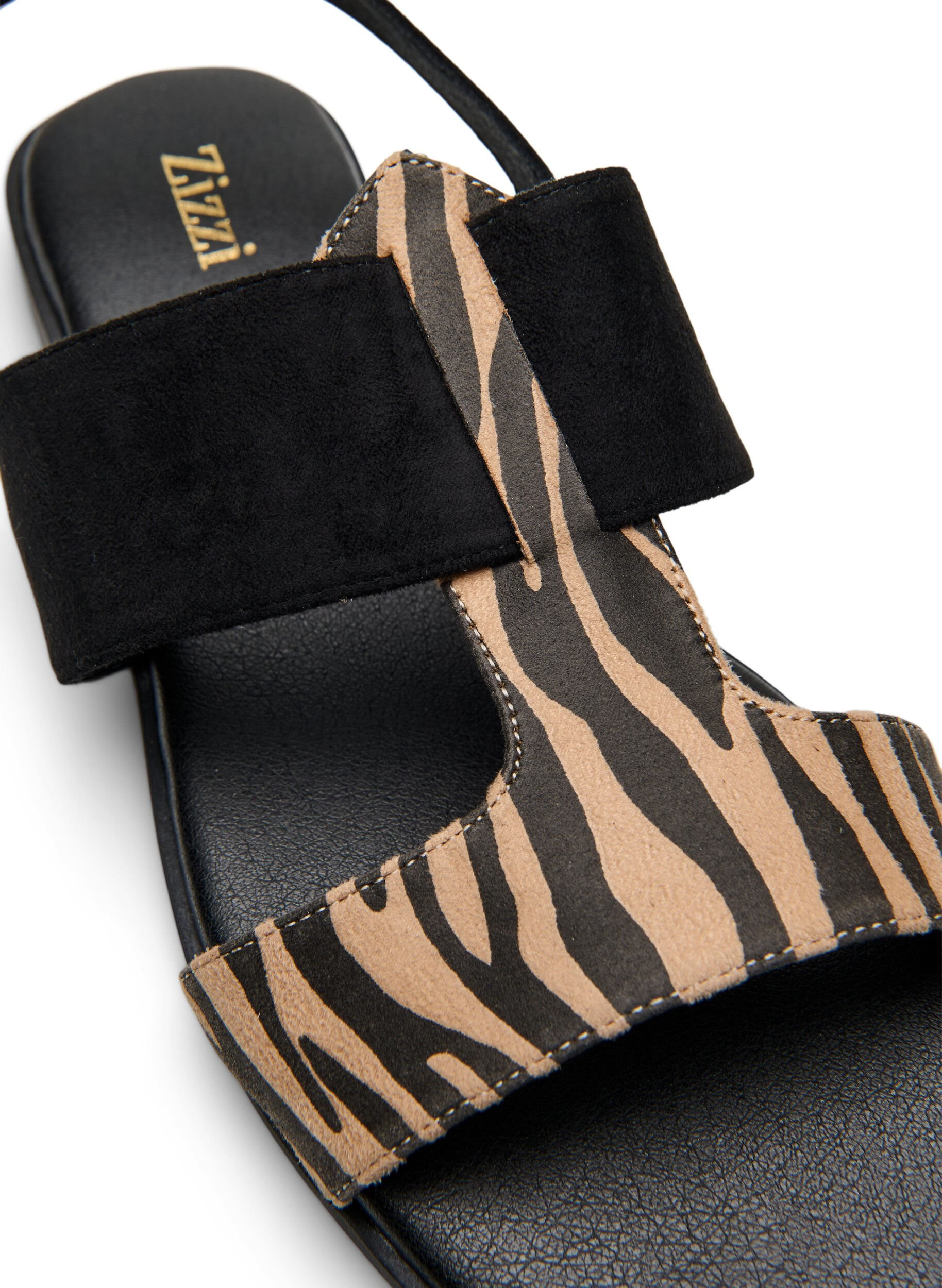 ZizziWide fit - Sandalen met brede banden, Zwart, Packshot image number 3
