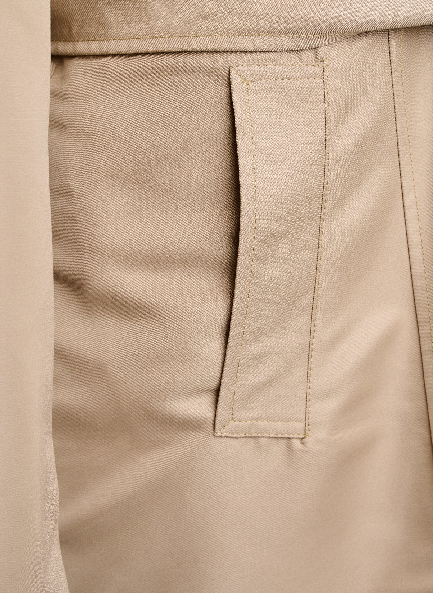 Zizzi Trench court avec ceinture, Beige, Packshot image number 3