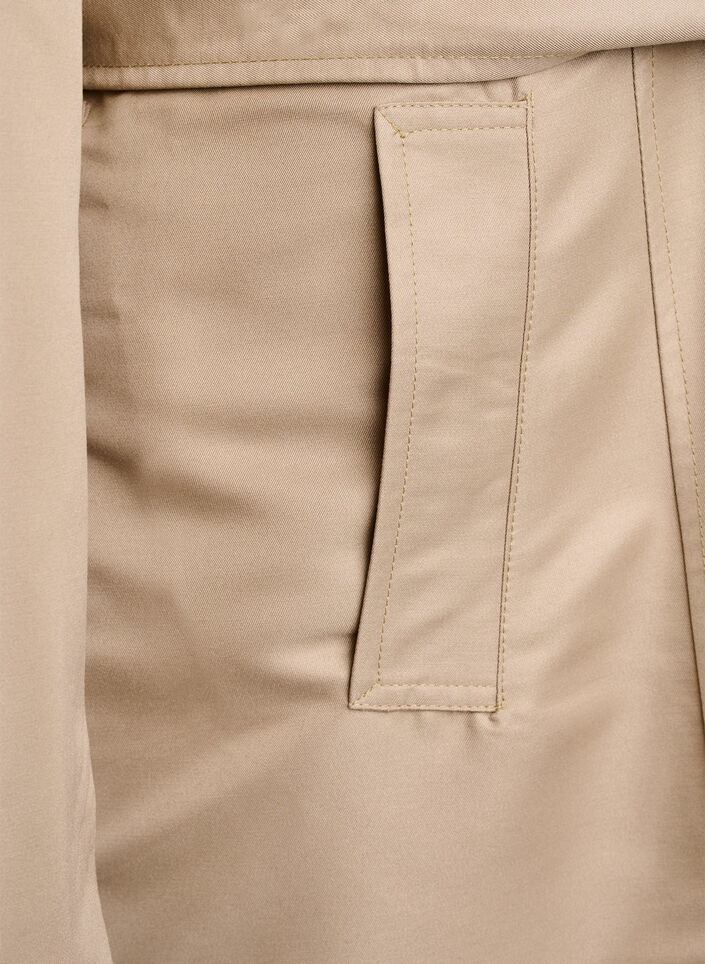 Trench court avec ceinture, Beige, Packshot image number 3