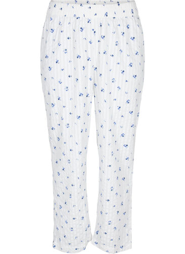 Pantalon de nuit en coton à fleurs, Snow White AOP, Packshot image number 0