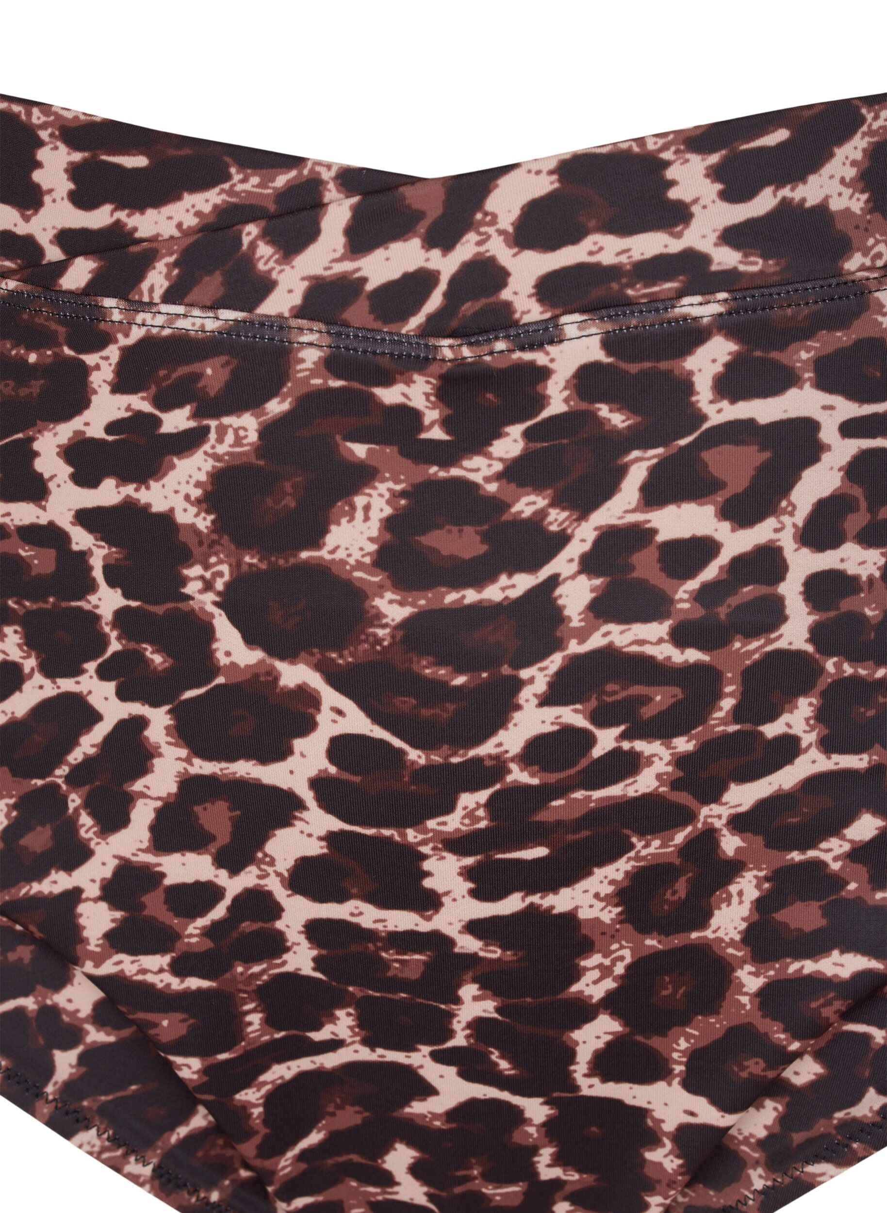 ZizziBikinislip met print en hoge taille, Autentic Leopard, Packshot image number 2