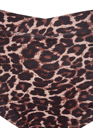 Bikinislip met print en hoge taille, Autentic Leopard, Packshot image number 2