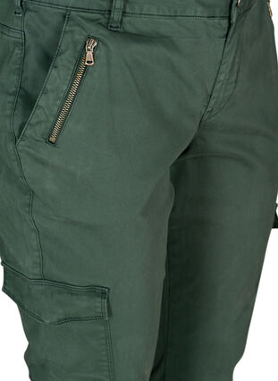 Pantalon cargo en coton, Darkest Spruce, Packshot image number 2