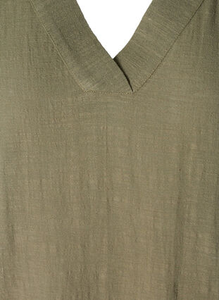 Katoenen tuniek met korte mouwen, Ivy green, Packshot image number 2