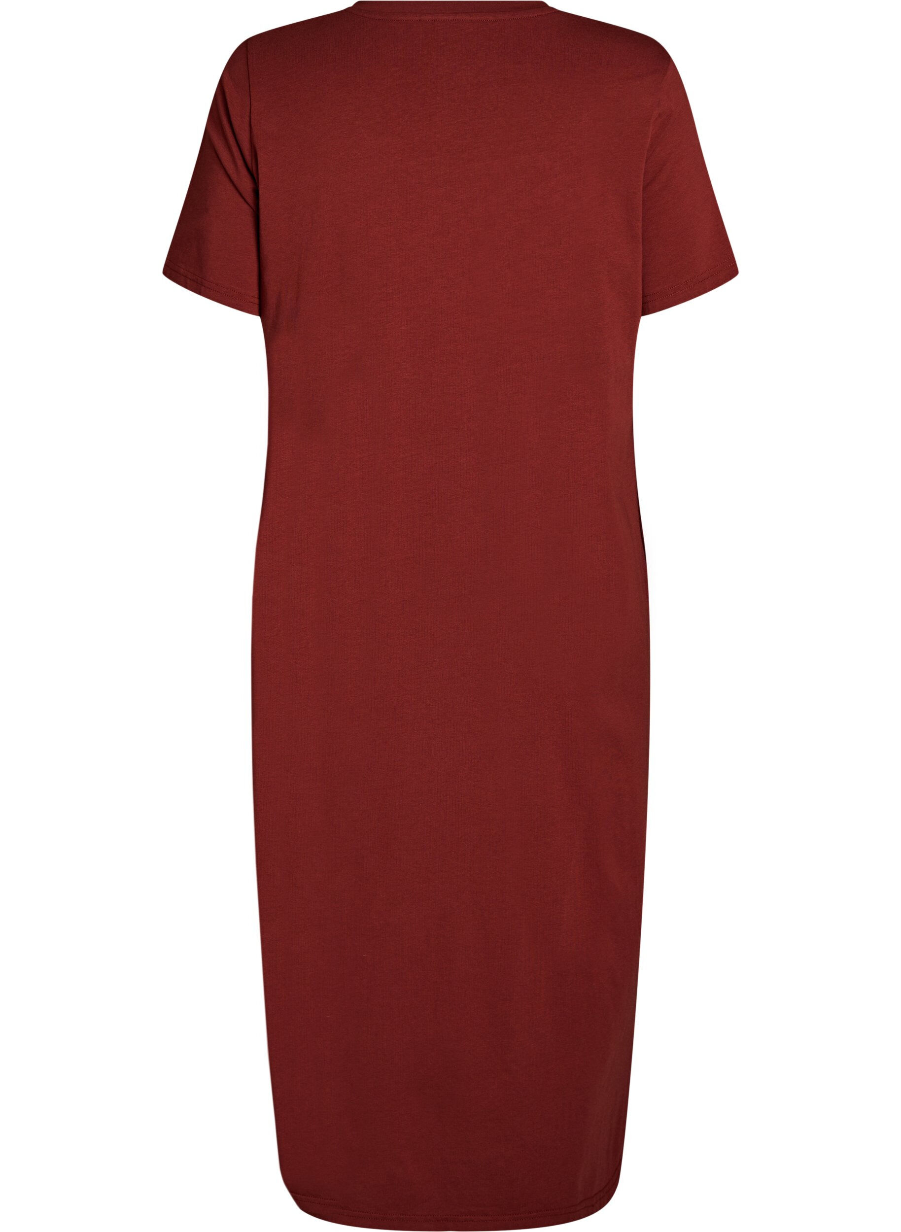 ZizziMidi T-shirt jurk met V-hals, 0426, Packshot image number 1