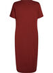 Midi T-shirt jurk met V-hals, 0426, Packshot image number 1