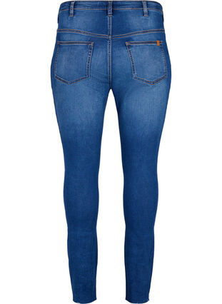 Amy jeans met hoge taille en knopen, Blue denim, Packshot image number 1