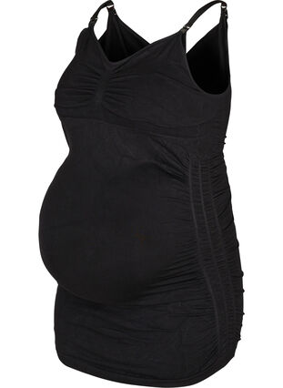 Haut de grossesse sans couture avec fonction allaitement, Black, Packshot image number 0