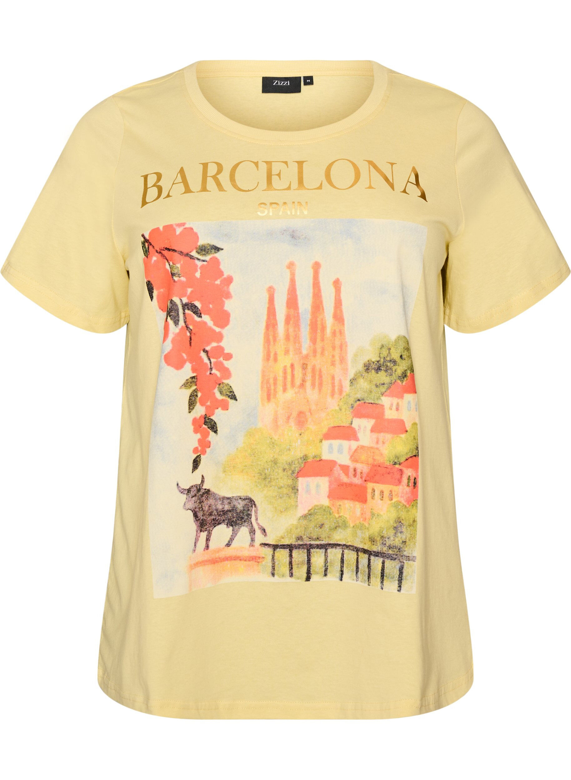 Katoenen T-shirt met print