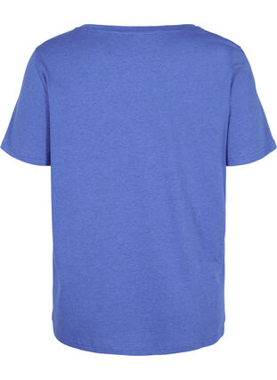 T-shirt en coton avec imprimé, Dazzling Blue Califo, Packshot image number 1