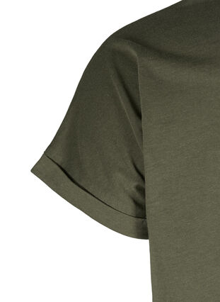 T-shirt en mélange coton, Ivy Green, Packshot image number 3