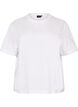 T-shirt coupe boxy en coton, Blanc, Packshot image number 0