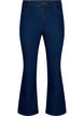 Jean taille haute avec coupe bootcut, Bleu, Packshot image number 0