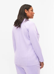 Blazer simple avec bouton et poches décoratives, Purple Rose, Model