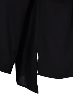Chemise à manches longues avec col en V, Black, Packshot image number 3