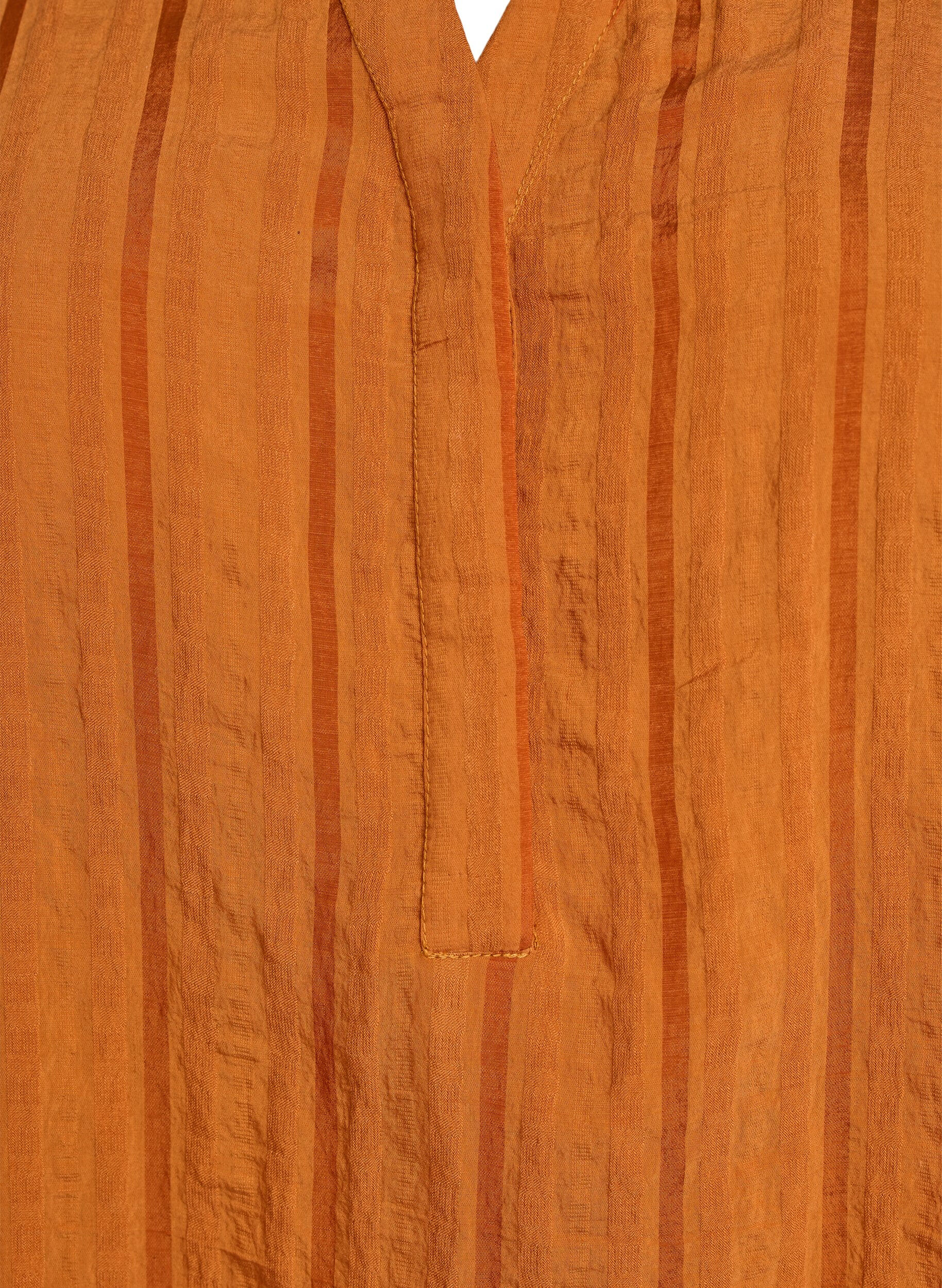 ZizziBlouse met verticale strepen, Oranje, Packshot image number 2