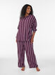 Chemise de nuit &agrave; rayures, Bordeaux fonc&eacute;, Model image number 1
