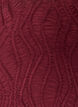Midi jurk met golvende structuur en lange mouwen, Rood, Packshot image number 2