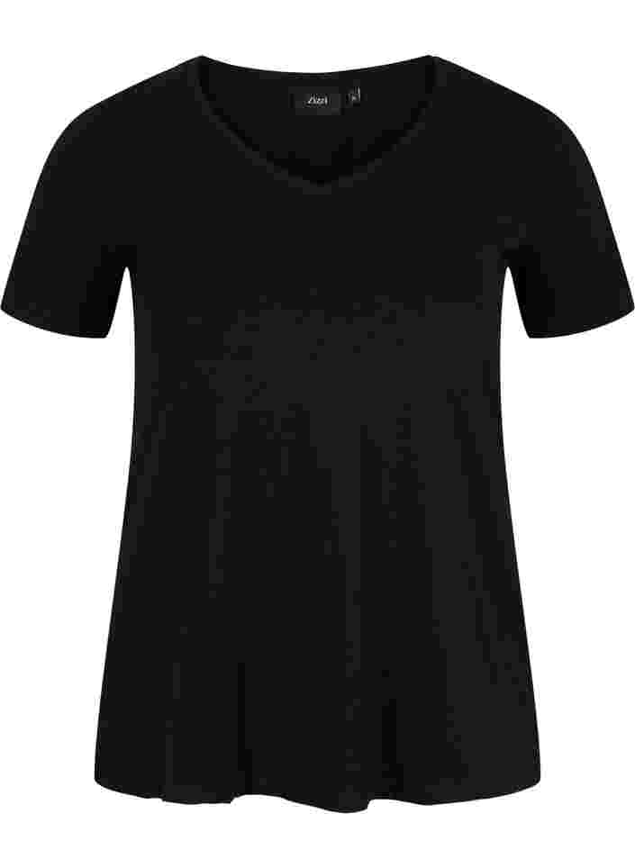 T-shirt basique, Black, Packshot