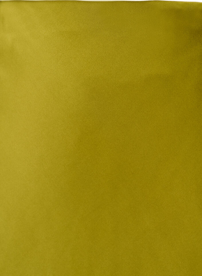 Satijnen midi rok, Groen, Packshot image number 2