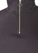 Sweatshirt met teddymouwen en een hoge hals, Grijs, Packshot image number 2