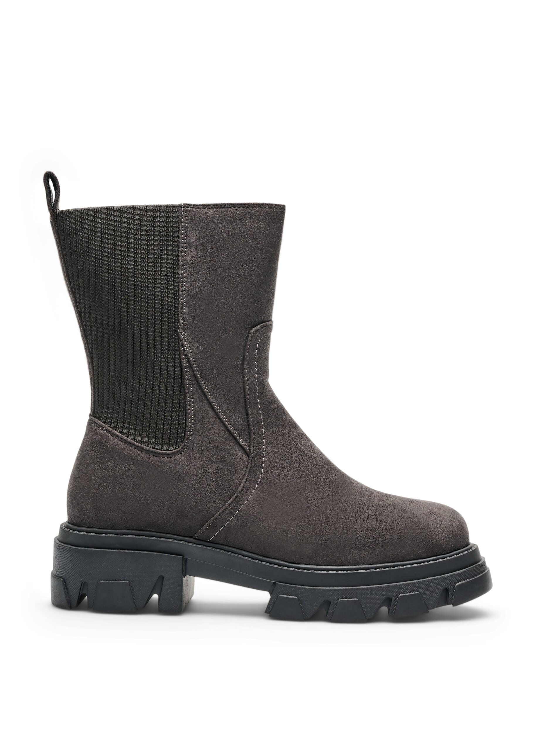 ZizziBottines &agrave; semelle &eacute;paisse en su&eacute;dine, Marron, Packshot image number 0