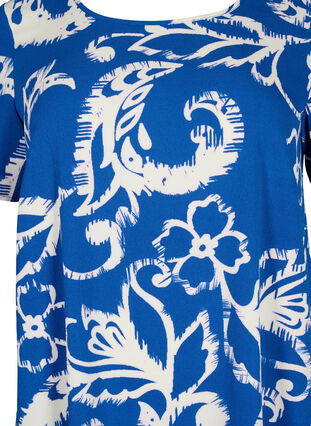 Robe à manches courtes avec imprimé, Blue Artist AOP, Packshot image number 2