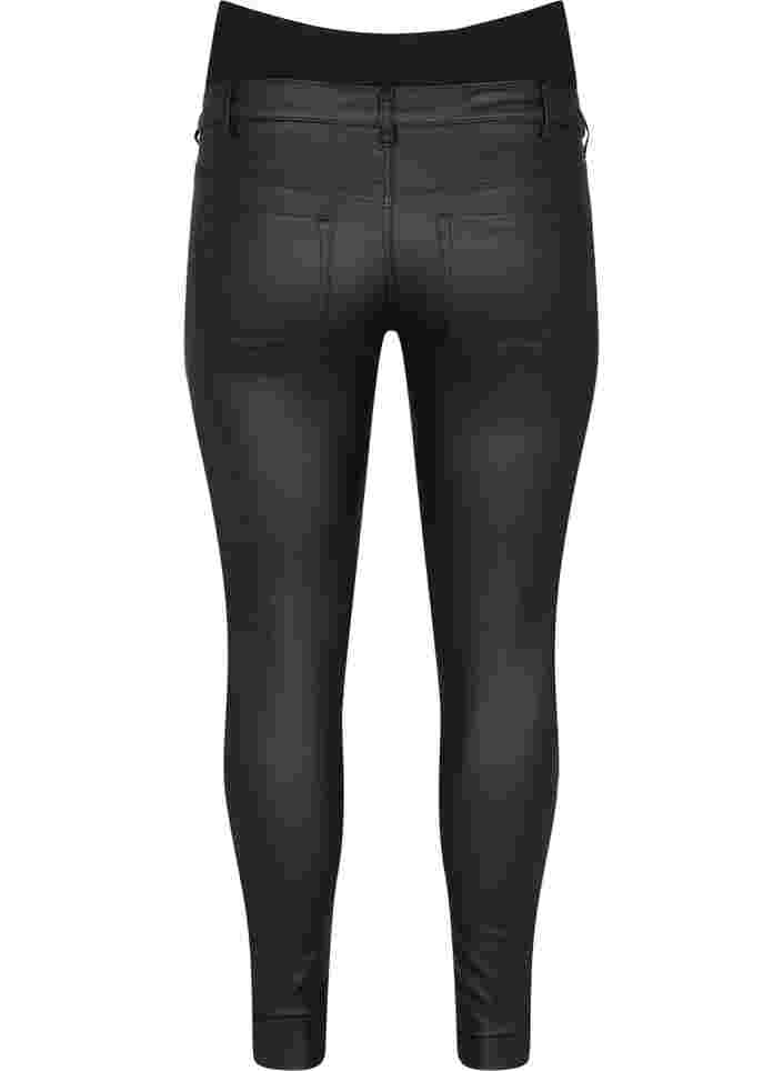 Pantalon de grossesse revêtu, Black, Packshot image number 1