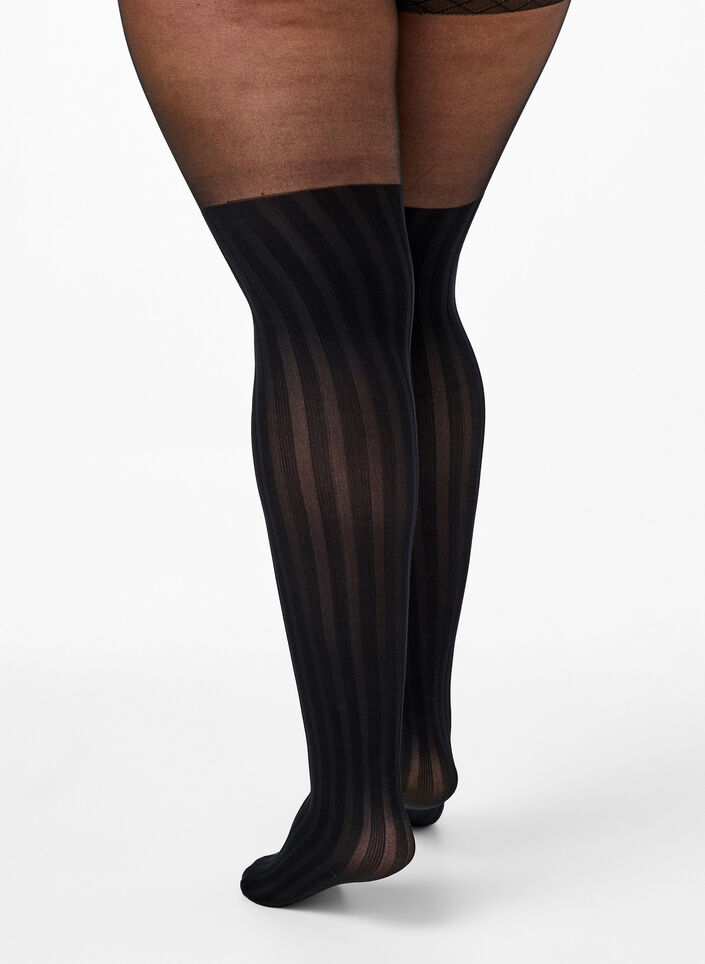 Overknee-look panty in 50 denier, Black, Packshot image number 1