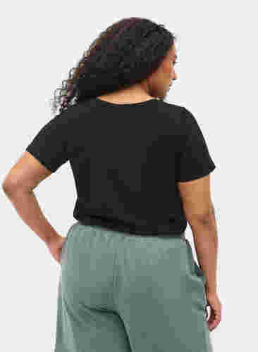 T-shirt basique, Black, Model image number 1