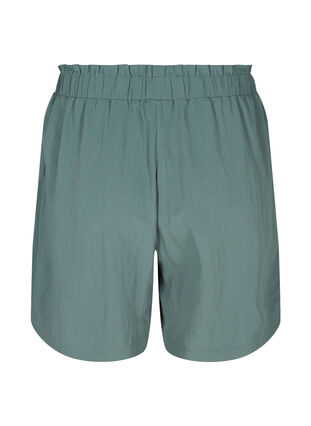 Losse viscose shorts, Balsam Green, Packshot image number 1