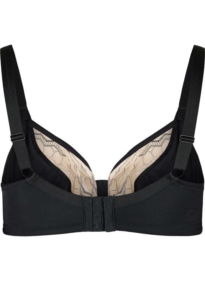 Soutien-gorge à armatures avec motif, Black, Packshot image number 1