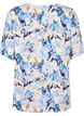 Korte mouw visrose Blouse met print, Blauw, Packshot image number 1