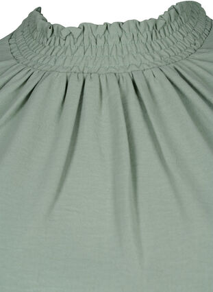 Effen smok blouse met lange mouwen, Green Bay, Packshot image number 2