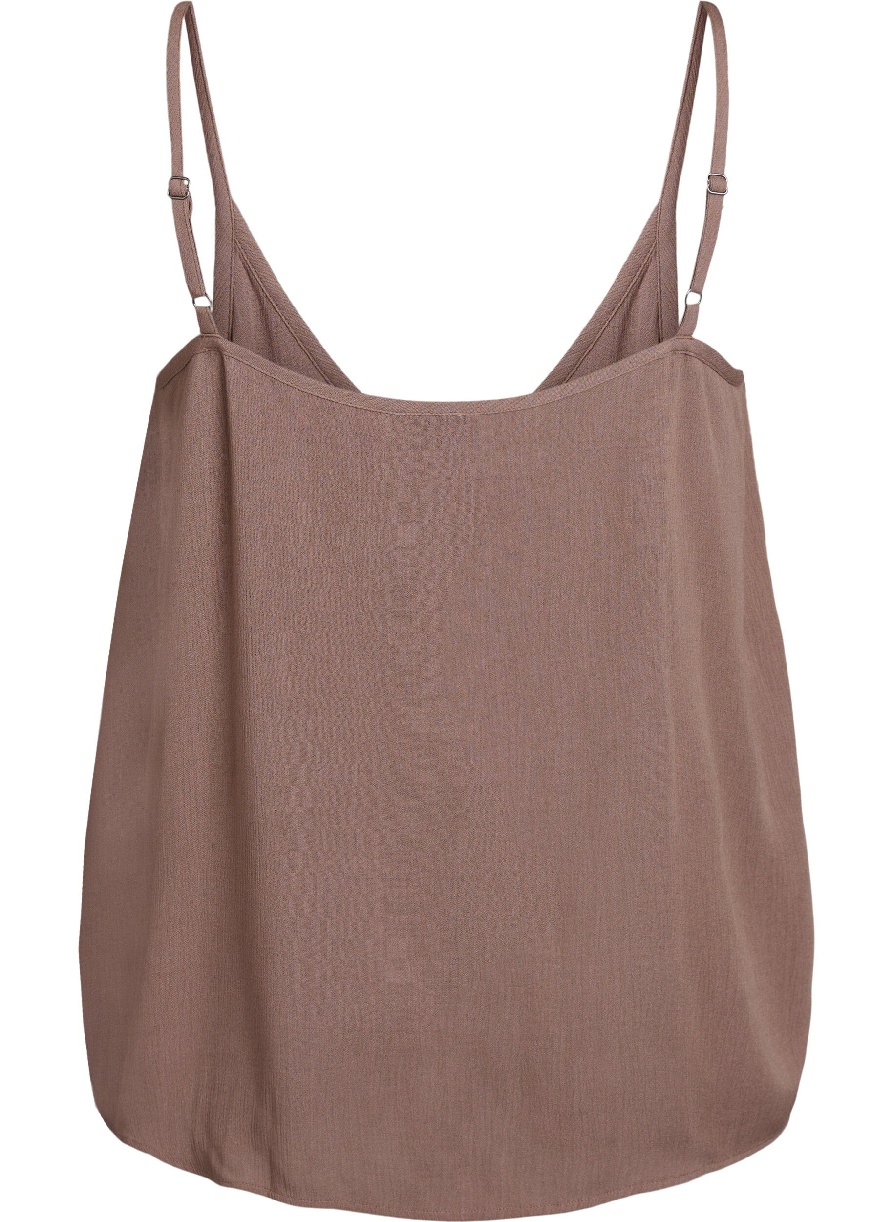 ZizziStrap top in viscose, Bruin, Packshot image number 1