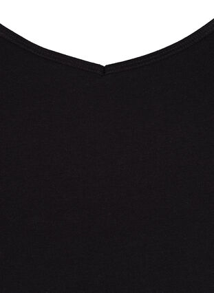  Débardeur long basique en coton, Black, Packshot image number 2