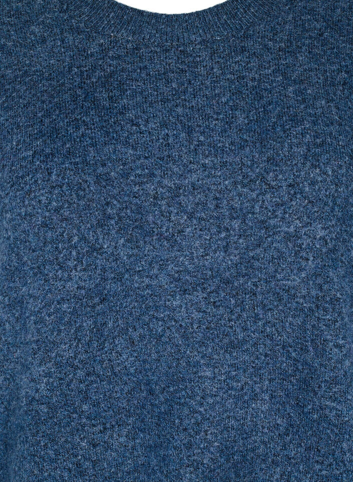 Gebreide jurk met splitten, Bering Sea Mel., Packshot image number 2